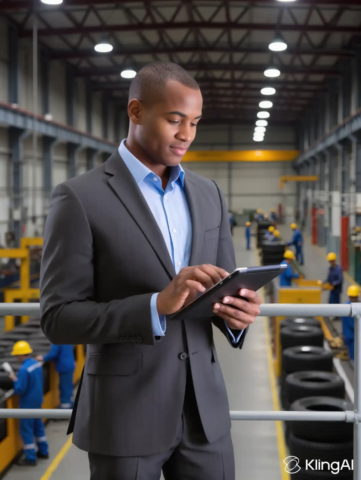 Manufacturing professional using WorkHub24