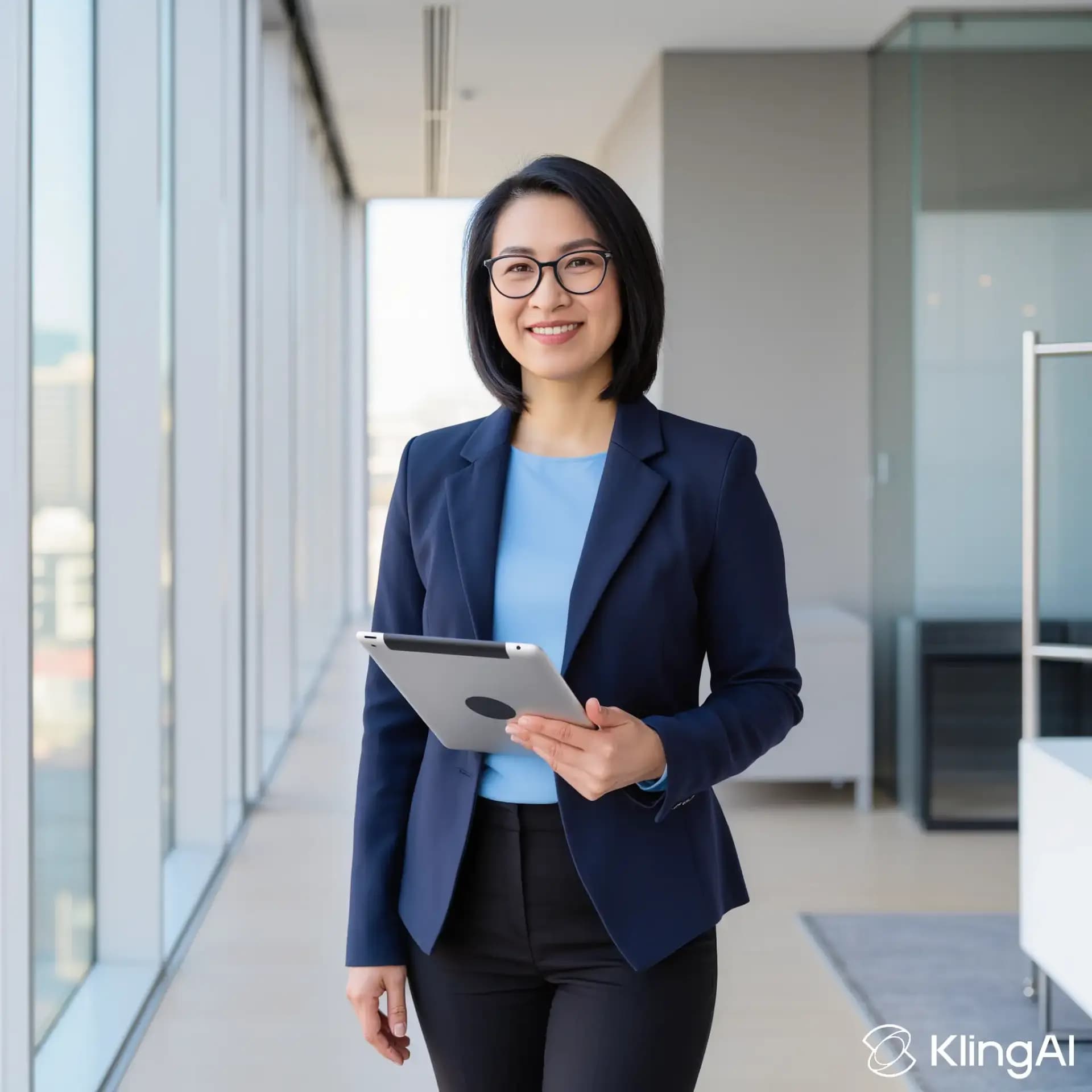 Professional woman with tablet